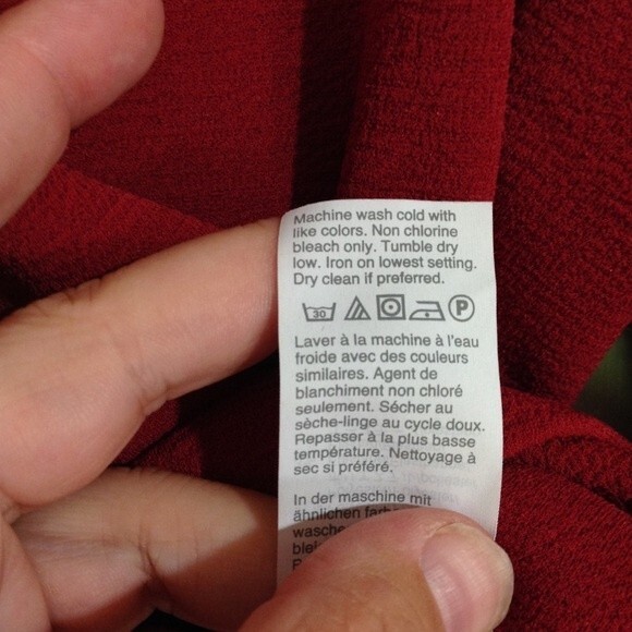 MADEWELL Texture & Thread Small Crepe Wrap Top  Burgundy Maroon Balloon Sleeve - Picture 8 of 10